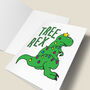 'Tree Rex' Funny Christmas Card, thumbnail 5 of 5