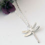 Dragonfly Necklace In Sterling Silver, thumbnail 1 of 11