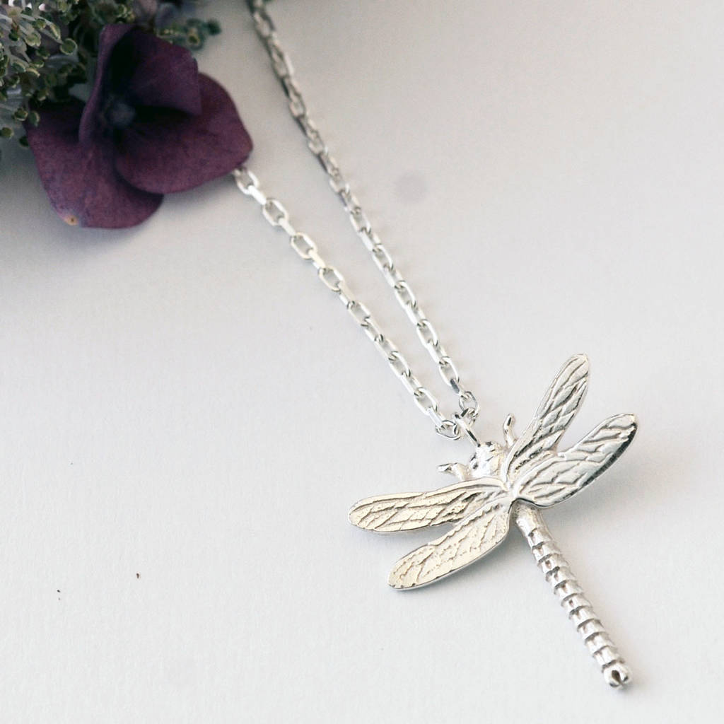 Dragonfly Necklace In Sterling Silver By Heather Scott Jewellery ...