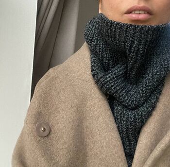 Knitted Snood, Warm And Soft Cowl Scarf, 2 of 5