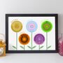 Personalised Family Flowers Print Family Gift, thumbnail 1 of 12