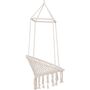 Hammock Hanging Rope Chair Tassels Knitted Woven Seat, thumbnail 4 of 8