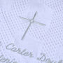 Personalised White Shawl For Christening, thumbnail 7 of 7