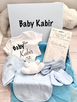 Personalised New Baby Boy/Girl Hamper Set, 8 of 8