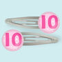 10th Birthday Hair Clips, thumbnail 2 of 2