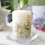 Floral Personalised Anniversary Or Wedding Candle, thumbnail 3 of 9