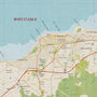 Framed And Personalised Whitstable Kent Map Print, thumbnail 4 of 7