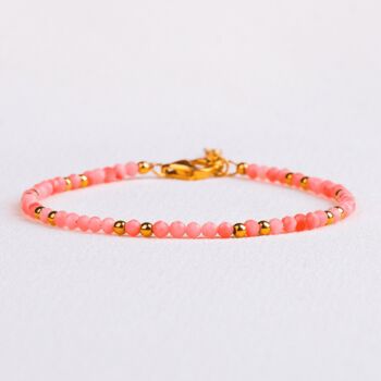 Natural Pink Coral Bracelet, 5 of 7
