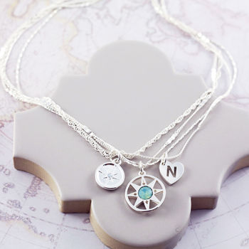 Compass Multi Chain Necklace, 2 of 3