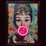 Audrey Hepburn Framed Neon Wall Art 12x16”, thumbnail 1 of 2