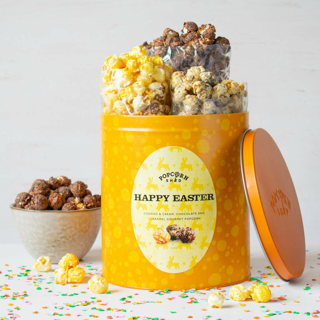 Happy Easter Popcorn Gift Tin By Popcorn Shed