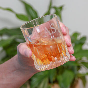 Personalised Art Deco Style Whiskey Glass, 3 of 6