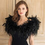 Luxury Feather Wrap, Hollywood Style Elegant Accessory For Glamorous Events And Special Occasions – Perfect Gift For Fashion Lovers, thumbnail 1 of 8