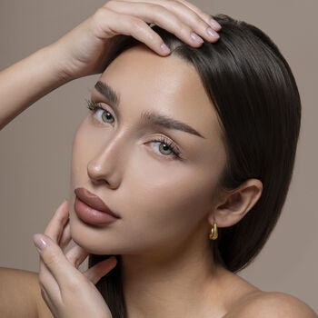 Filigree Boho Small Gold Hoops, 2 of 11