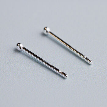Sterling Silver Tiny Ball Stud Earrings, 4 of 5