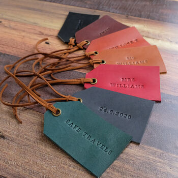Personalised Leather Tag, 2 of 10