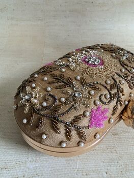 Gold Oval Clutch Bag, 9 of 10