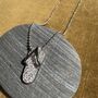 Sterling Silver Flip Flop Charm Necklace, thumbnail 4 of 5