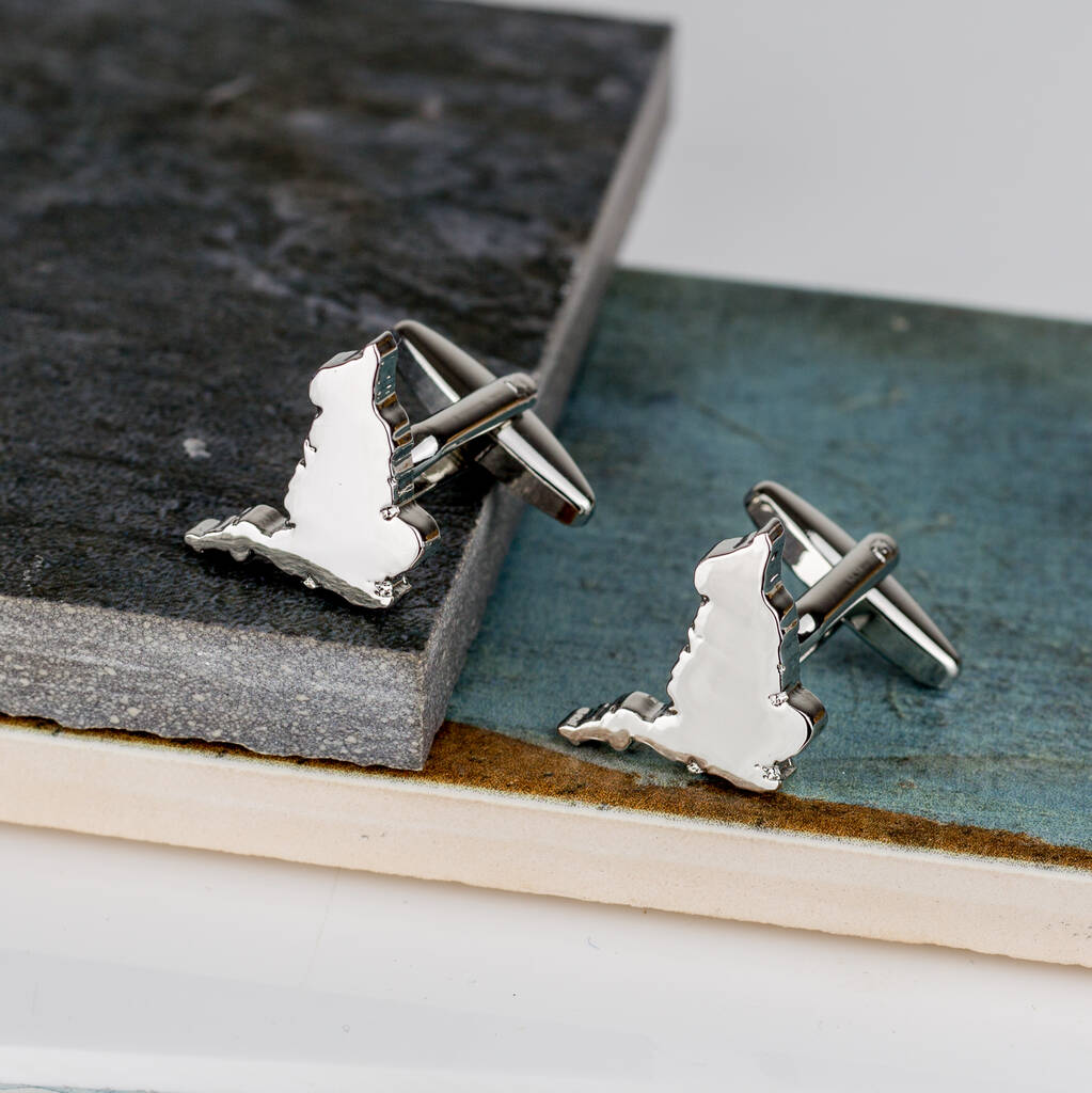 Image of England Outline Country Map Cufflinks