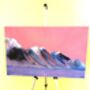 Purple Mountains Original Oil Painting, thumbnail 4 of 4