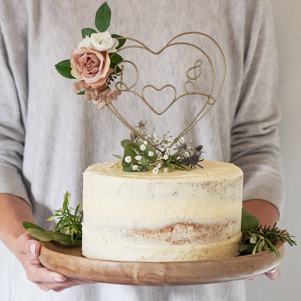 rose floral cake topper by the letter loft | notonthehighstreet.com