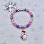 Personalised Christmas Xmas Charm Bracelet, thumbnail 2 of 11