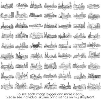 Personalised Graduation Skyline Greetings Card, 5 of 8