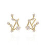 Valini Zodiac Constellation Earrings 18 K Gold Plated, thumbnail 8 of 10