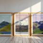 Three Peaks Challenge Set Of Three Art Prints, thumbnail 1 of 4