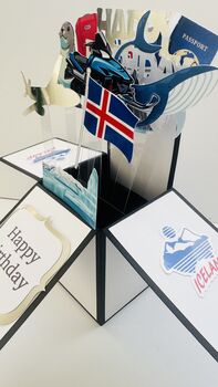 Personalisable Iceland Themed 3D Greeting/Gift Card, 2 of 6