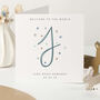 Welcome To The World Personalised New Baby Card Blue Or Pink, thumbnail 2 of 5