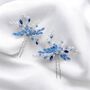 Blue Bridal Hair Pin Set, thumbnail 5 of 5