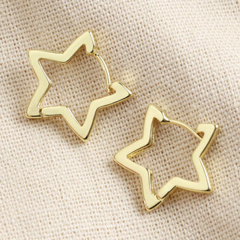 Star Hoop Earrings, 2 of 8