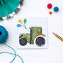Tractor With Balloons Birthday Card, thumbnail 2 of 2