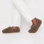 Brown Women's Heated Slippers With Removable Heatpads, thumbnail 1 of 5