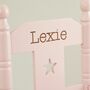 Personalised Pink Star Children's Rocking Chair, thumbnail 2 of 2