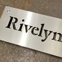Stainless Steel House Name Sign, thumbnail 5 of 12