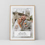 Ten Years Together Couples Photo Print Personalised Anniversary Gift, thumbnail 1 of 5