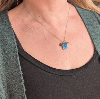 The Trio Labradorite Necklace, Silver, 3 of 9