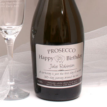 Personalised Birthday Prosecco Gift Set, 3 of 5
