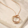 Personalised Infinity Double Hoop Necklace, thumbnail 3 of 9
