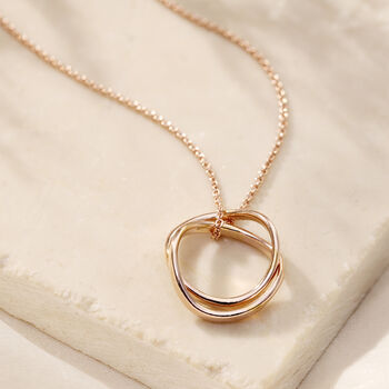 Personalised Infinity Double Hoop Necklace, 3 of 9
