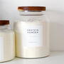 Ribbed Glass Storage Jar With Personalised Label, thumbnail 6 of 12