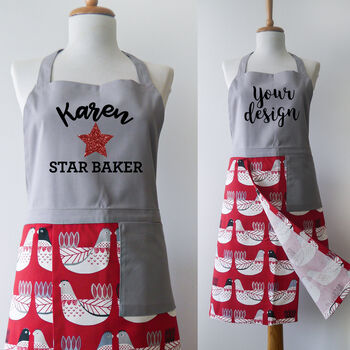 Personalised Quality Cotton Apron, 3 of 12