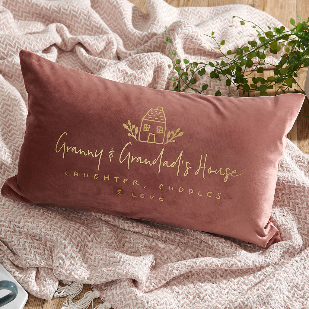 Personalised Grandma Velvet Cushion, 1 of 6