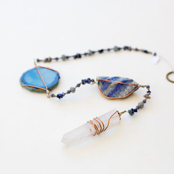 Handmade Quartz And Agate Crystal Mobile, 8 of 12