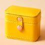 Petite Travel Ring Box In Mustard, thumbnail 2 of 3