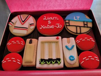 Personalised Cricket Biscuit Tin, 5 of 6