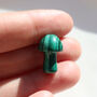 Malachite Mushroom Crystal Gift – With Pouch And Card, thumbnail 4 of 7