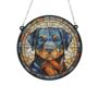 Rottweiler Stained Glass Effect Suncatcher, thumbnail 2 of 6